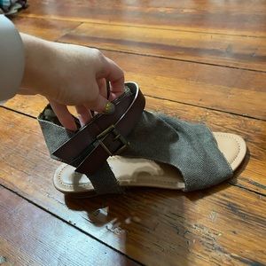 Boho chic cutout sandals